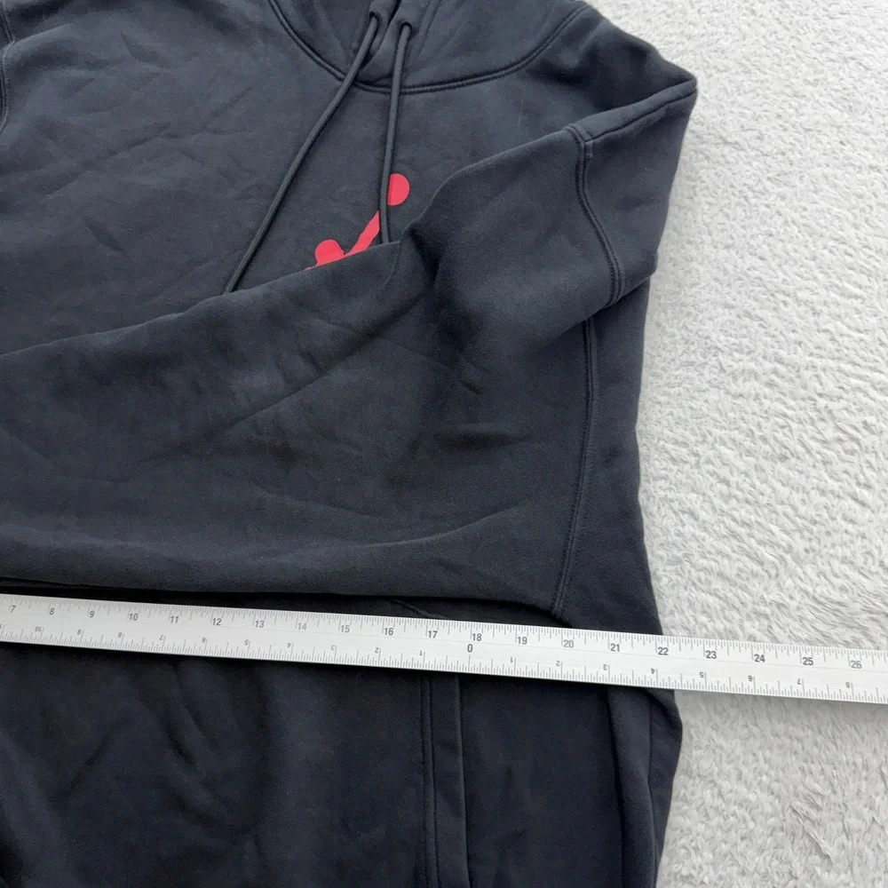 Jordan Flight Essentials Mens Black Red Jumpman Graphic Hoodie Large CV2244-010